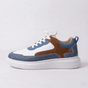 Zodack Canyon Edge Sneakers (White & Denim Blue)